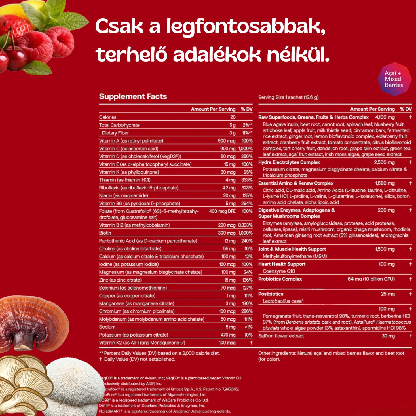 All-in-one táplálékkiegészítő Italkeverék