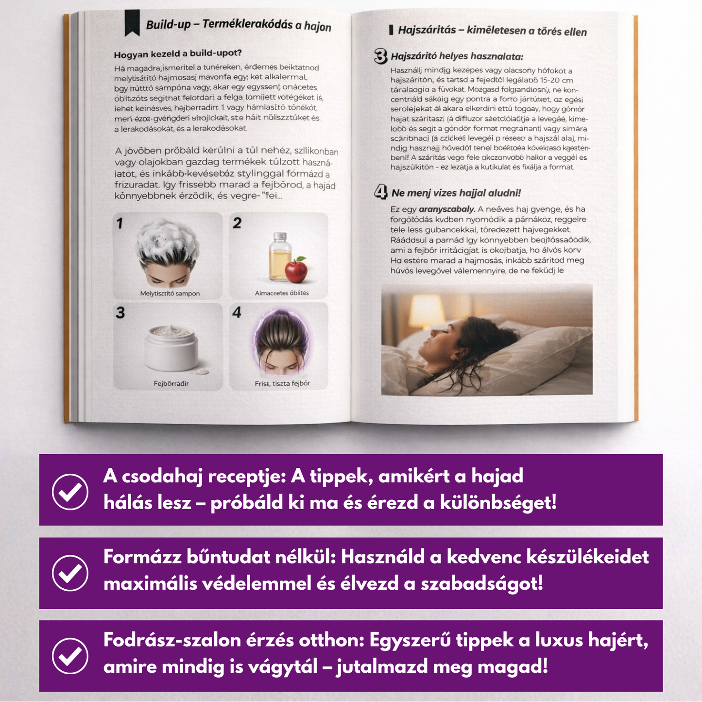 E-könvv - Hajápolás lépésről lépésre