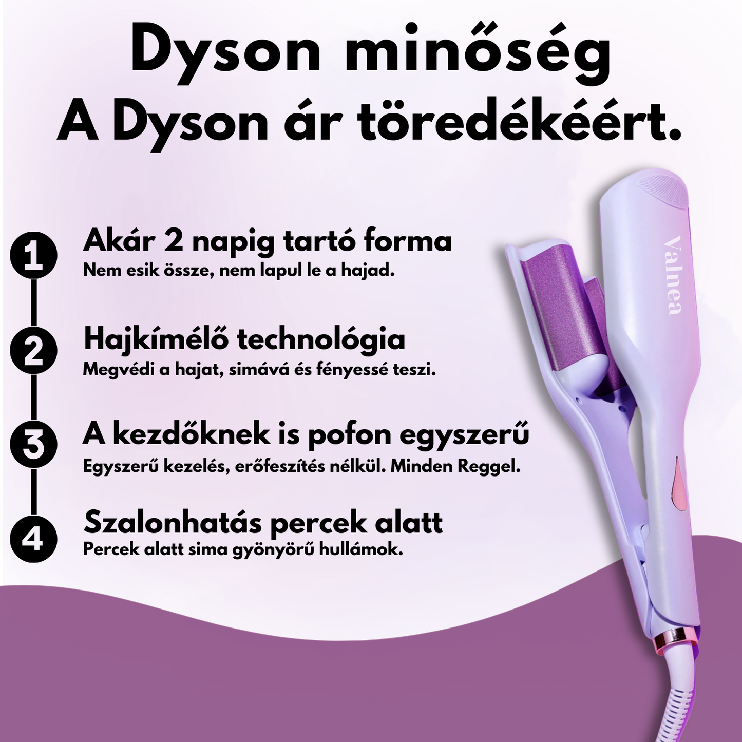 Valnea - EasyWave™ Hajgöndörítő