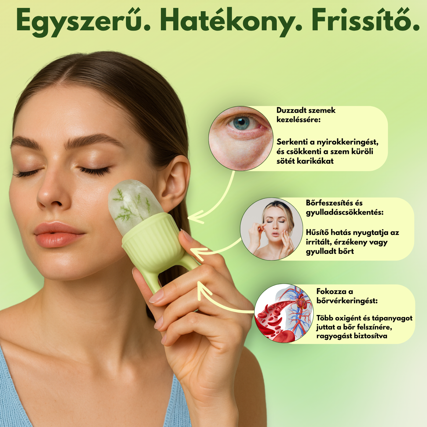 Jeges arcmasszírozó