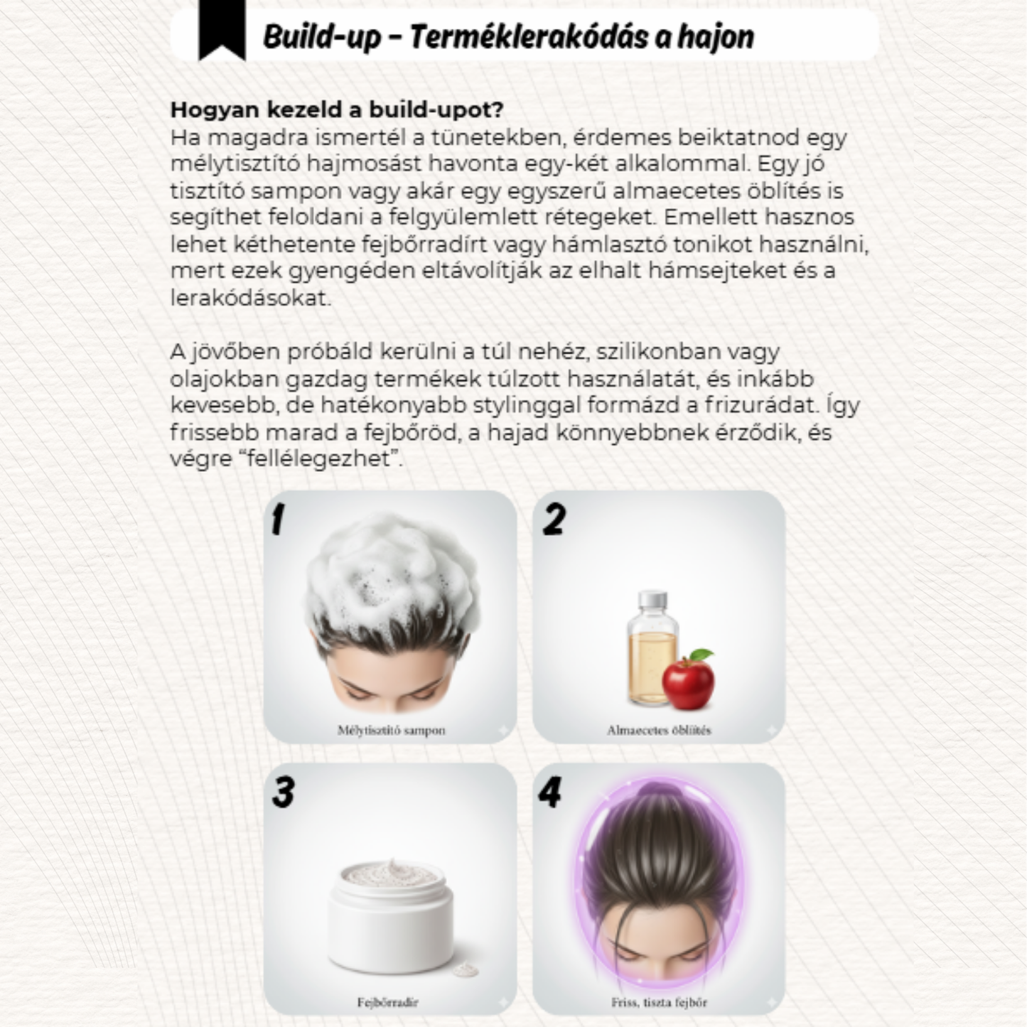 E-könvv - Hajápolás lépésről lépésre