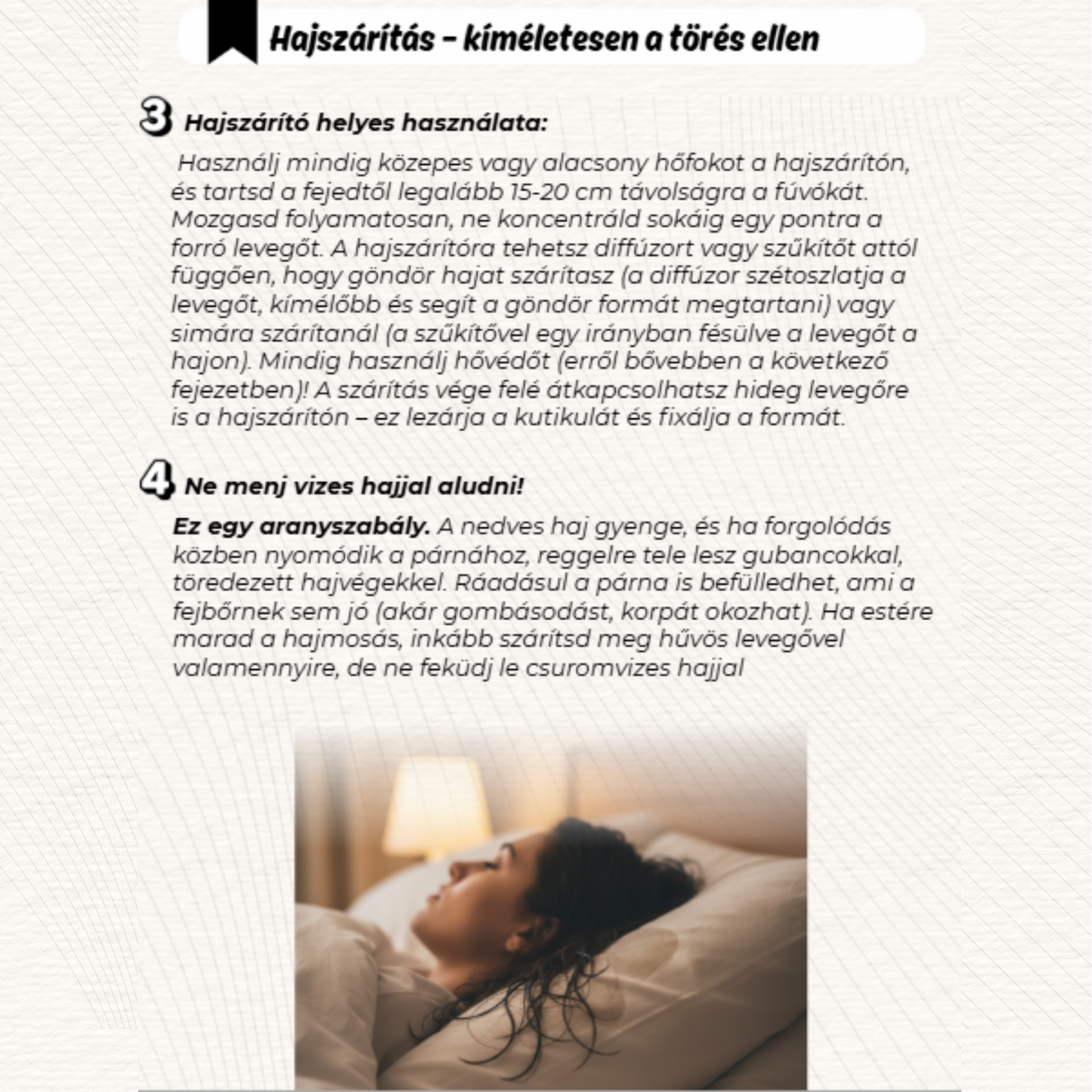 E-könvv - Hajápolás lépésről lépésre